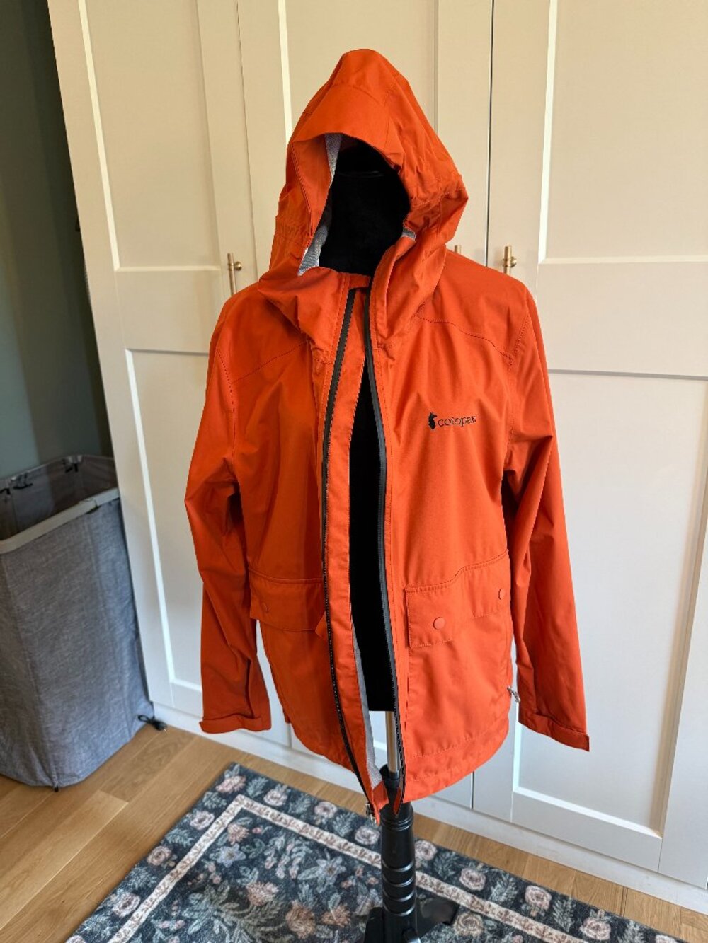 Cotopaxi Hooded Shell Rain Jacket Orange Men's Medium